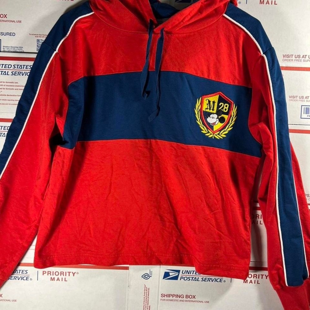 Disney Mickey Mouse crop‎ long sleeve hoody shirt